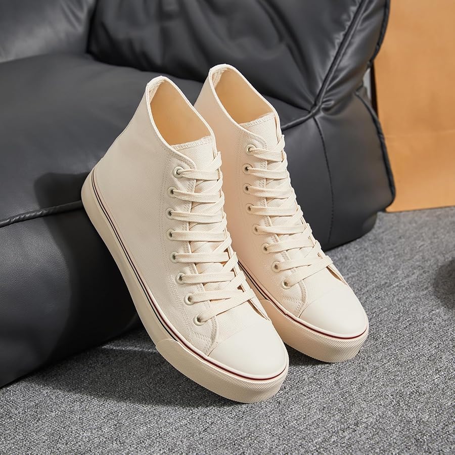 Amazon.com | yageyan Mens High Top Canvas Sneakers Fashion